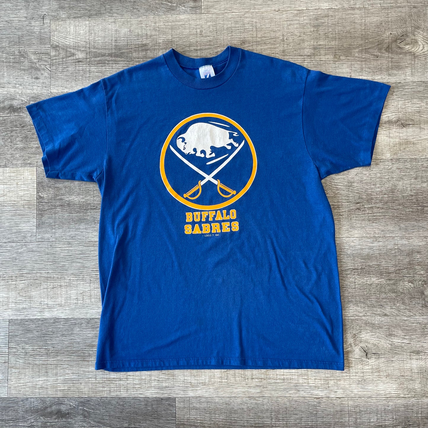 Vintage 1990s Buffalo Sabres Logo 7 Shirt Size XL