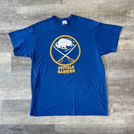 Vintage 1990s Buffalo Sabres Logo 7 Shirt Size XL