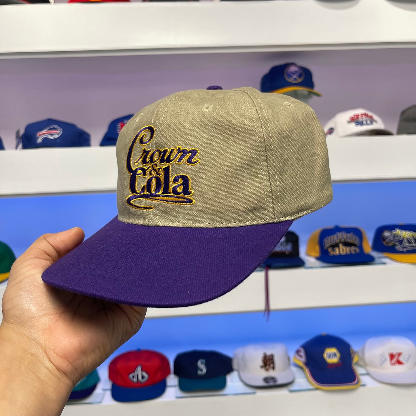 Vintage 1990s Crown & Cola Snap Back