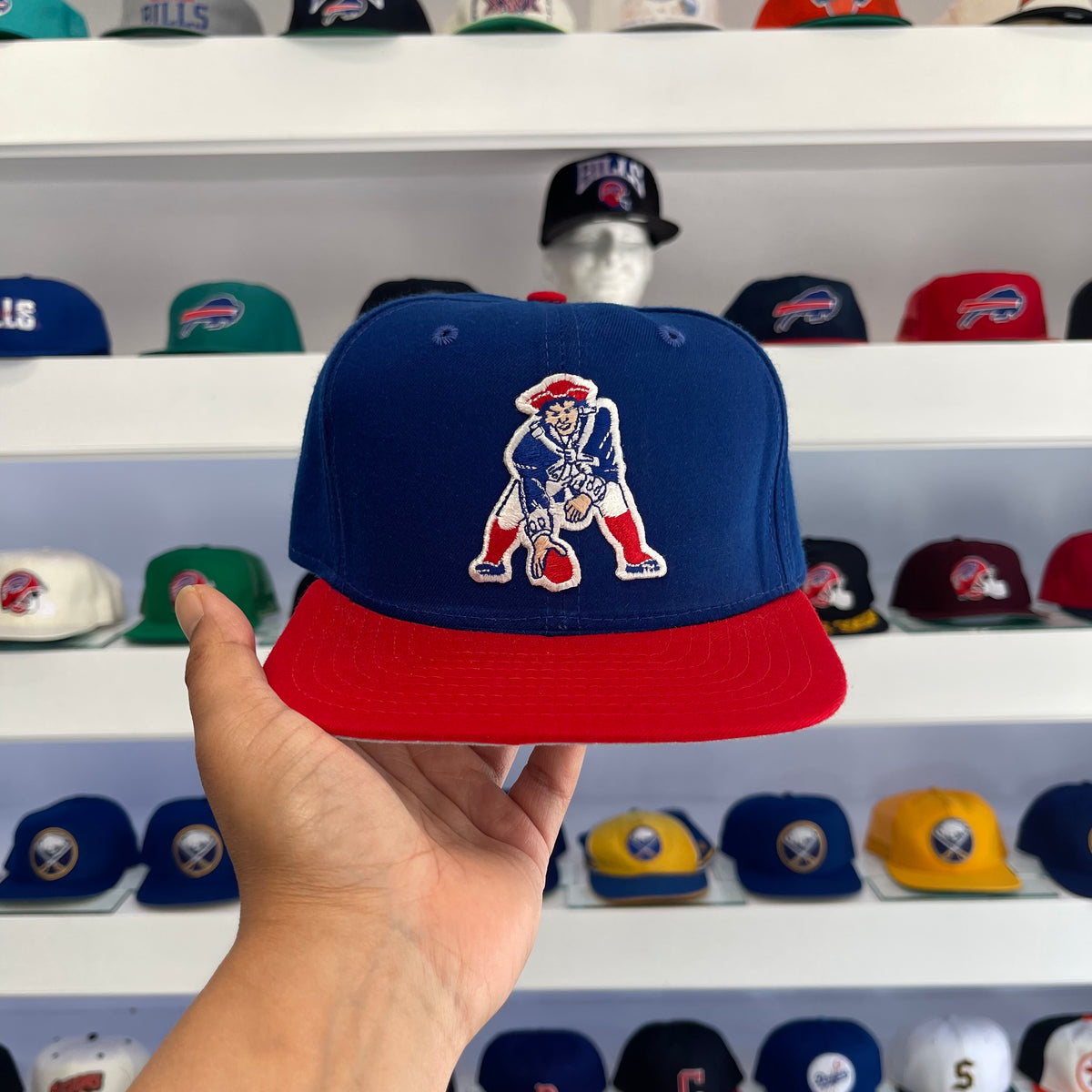 Vintage 1990s NFL New England Patriots Wool Snap Back