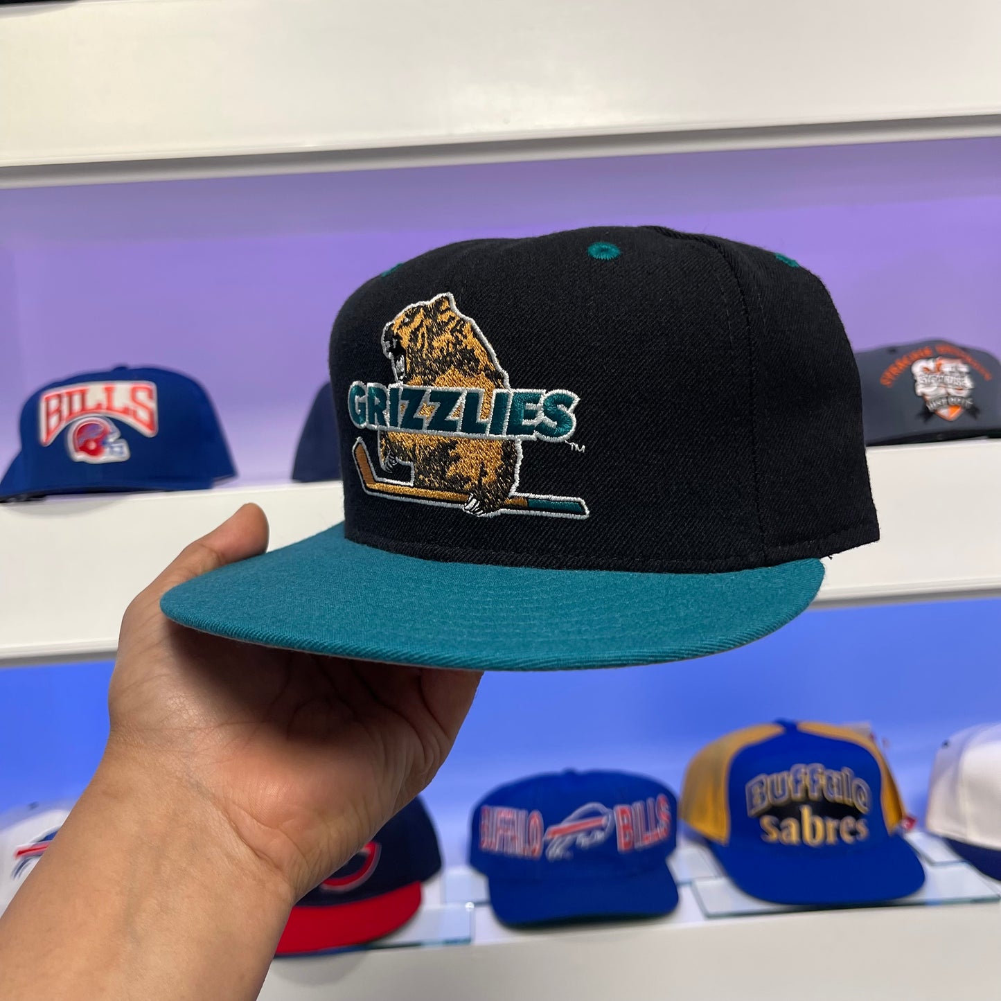 Vintage IHL Denver Grizzlies New Era Wool Fitted 7 1/8