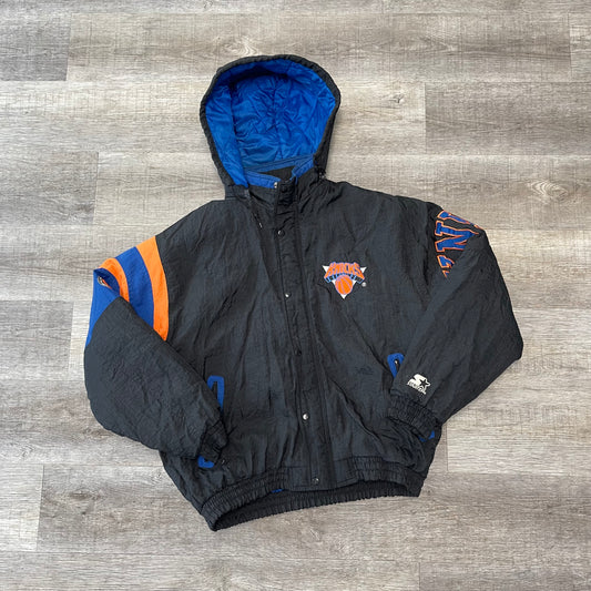 Vintage 1990s NBA New York Knicks Starter Puffer Jacket Size Large