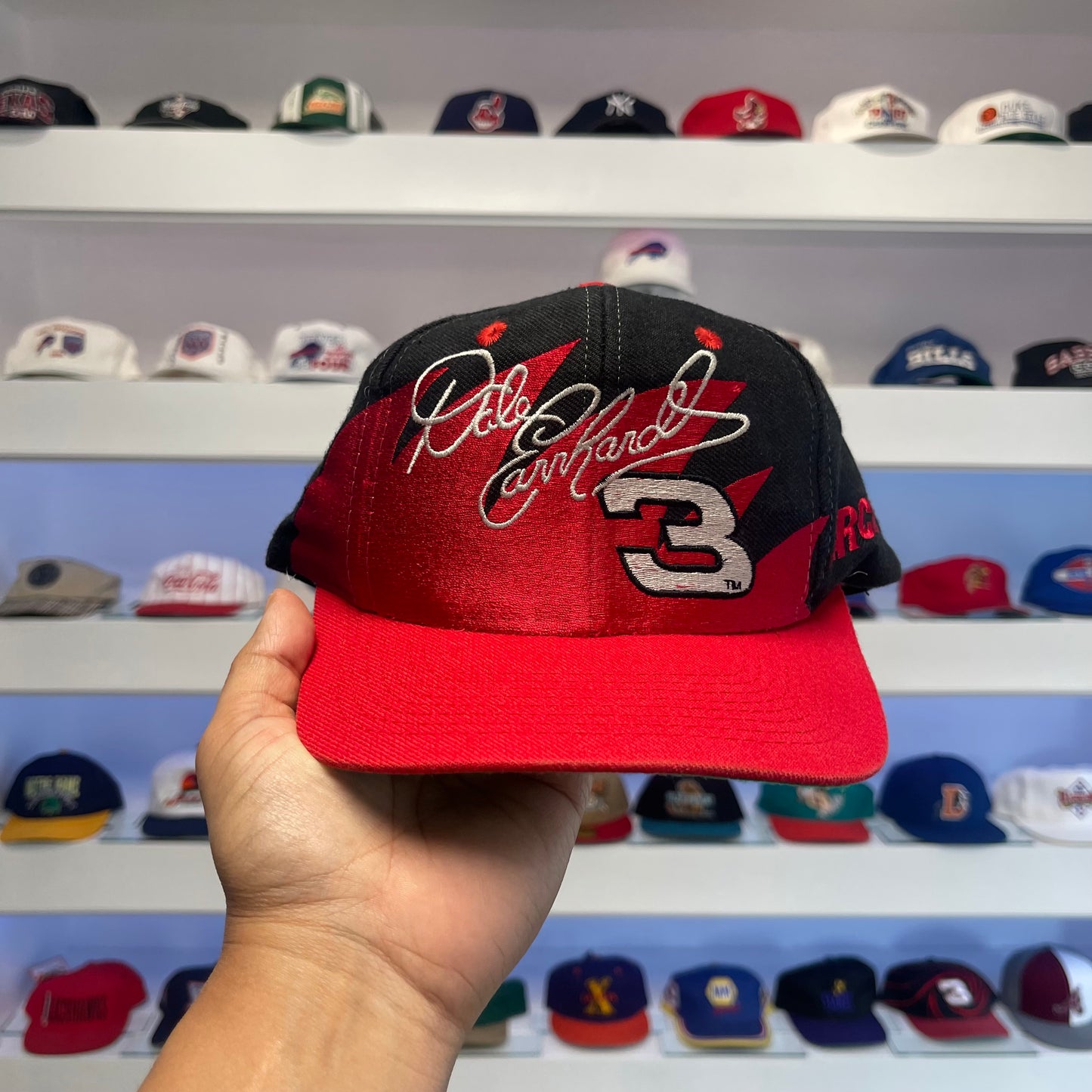 Vintage 1990s Dale Earnhardt NASCAR Logo Athletic Shark Tooth Snap Back