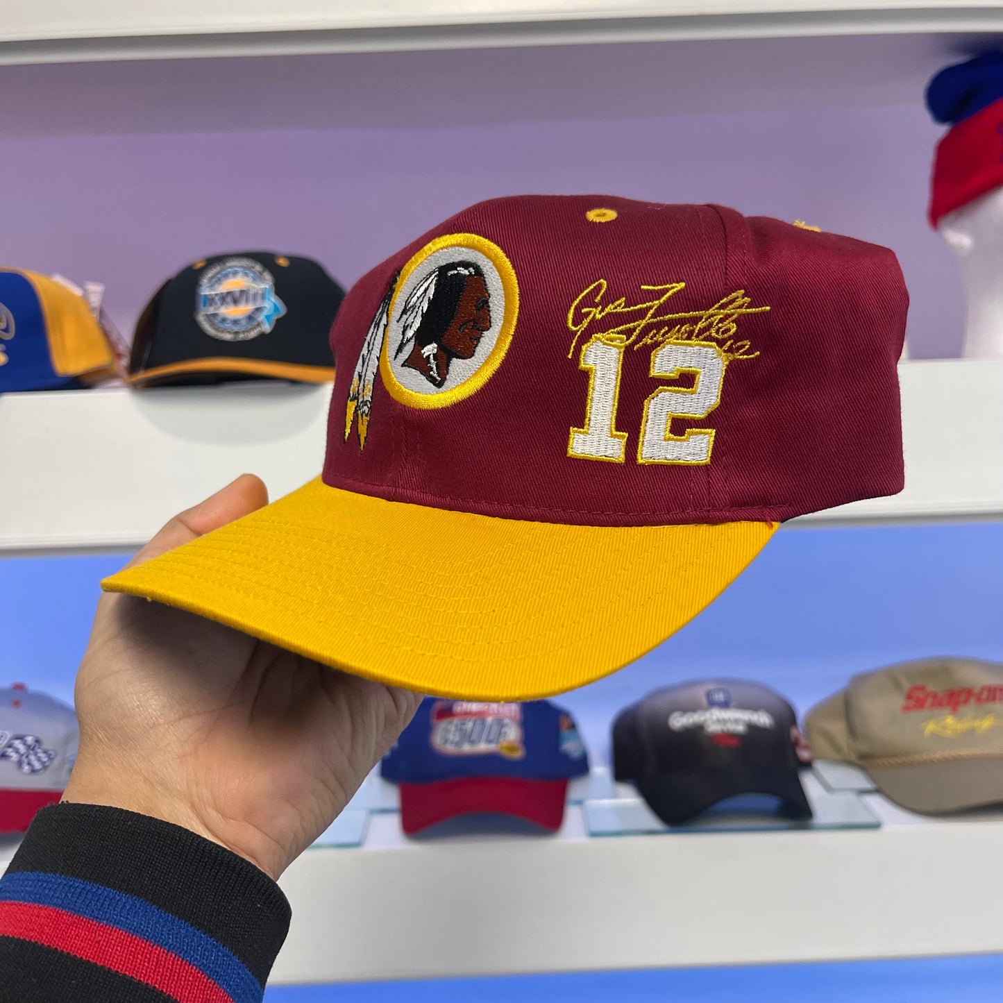 Vintage 1990s Washington Redskins Twill Snap Back New with Tags