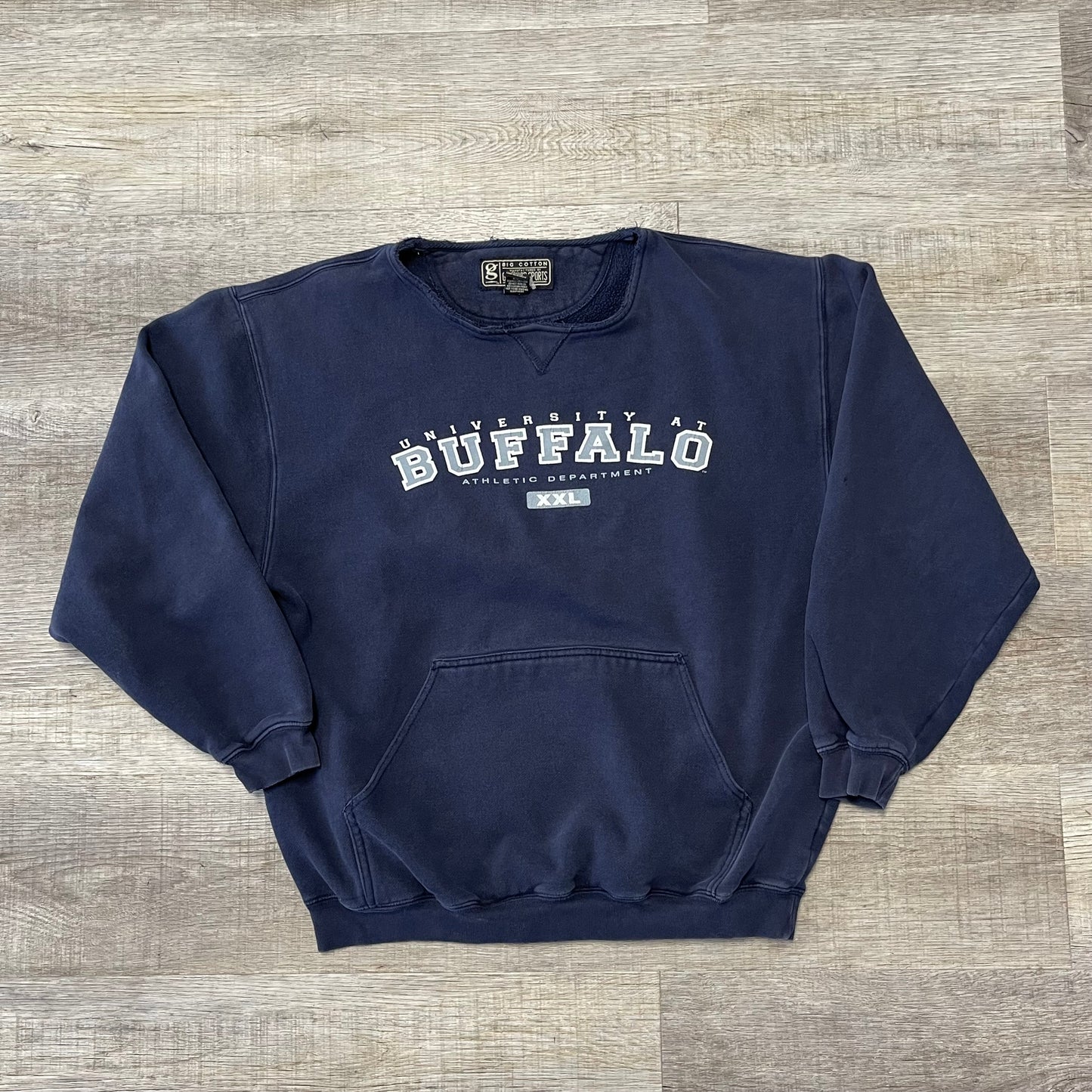 Vintage University at Buffalo Navy Sweatshirt Size Large