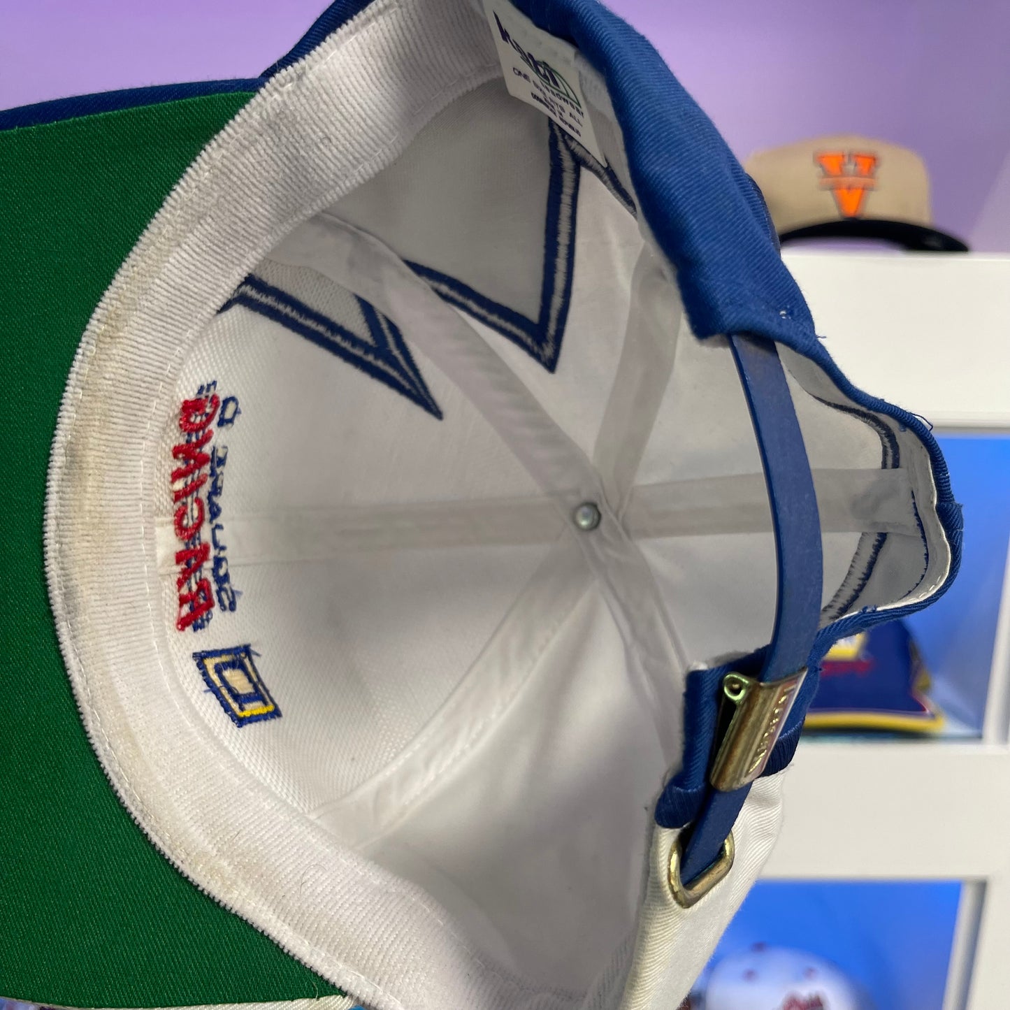 Vintage Square D Racing Jagged Edge Strap Back