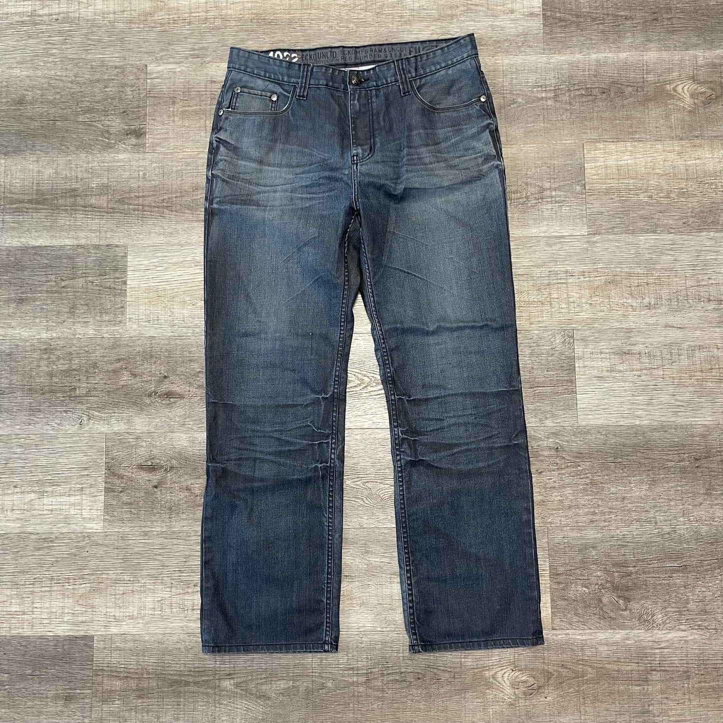 Vintage Y2K Ecko Unltd. Denim Blue Jeans Size 38x45