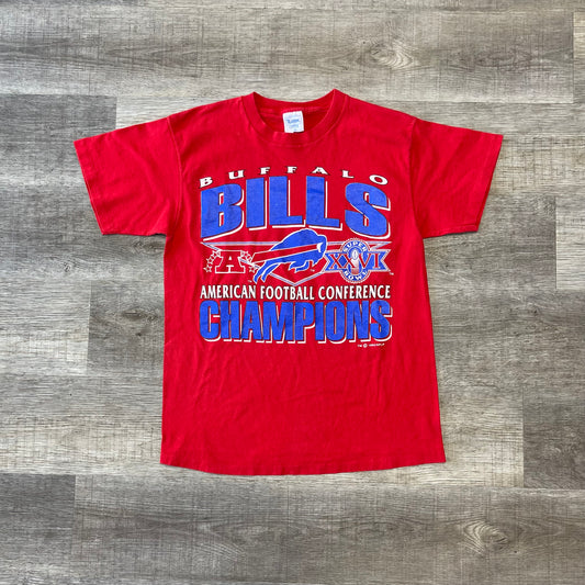 Vintage 1992 Buffalo Bills AFC Champions T Shirt Size Large