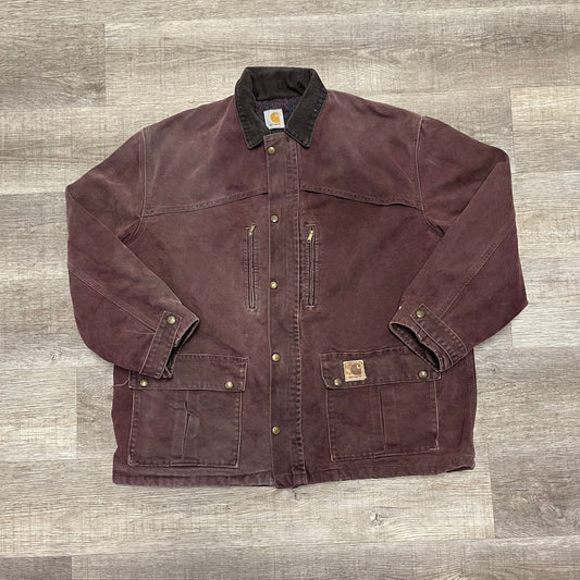 Vintage 1990s Carhartt Chore Coat Jacket Size XL