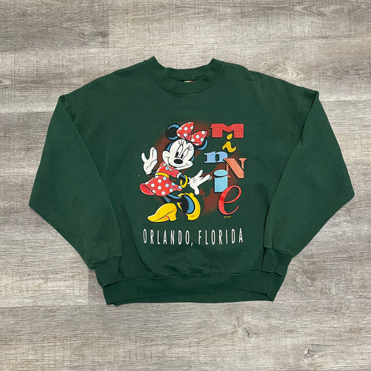 Vintage 1990s Minnie Mouse Orlando Florida Sweatshirt Size XXL