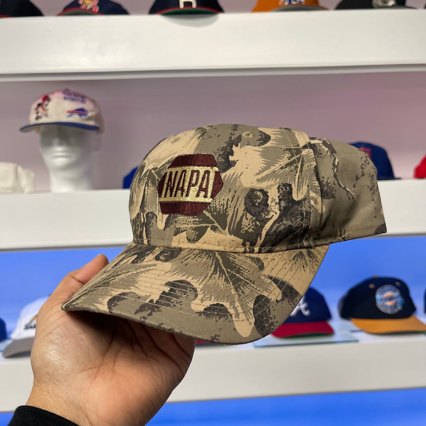 Vintage 1990s NAPA Camo Snap Back