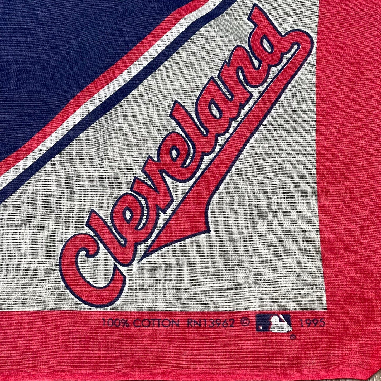 Vintage 1995 Cleveland Indians Handkerchief Bandana