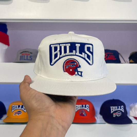 Vintage Buffalo Bills White Helmet Wool Snap Back