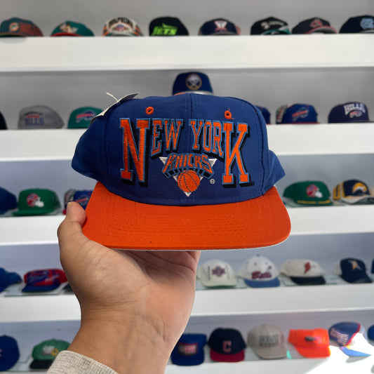 Vintage 1990s NBA New York Knicks Twill Snap Back Dead Stock New