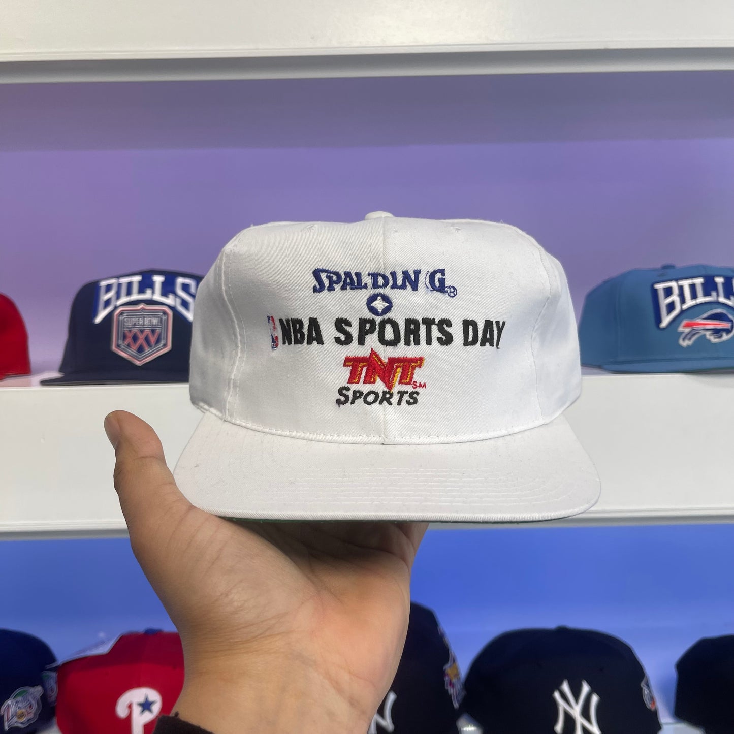 Vintage 1990s Spaulding NBA Sports Day TNT Sports Snap Back