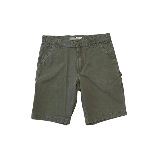Vintage Olive Green Carhartt Cargo Shorts Size 36