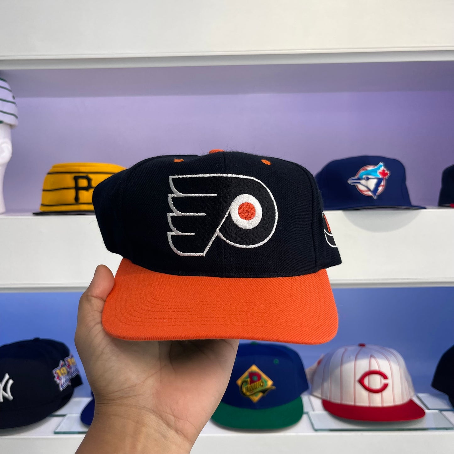 90s Philadelphia Flyers G Cap Strap Back