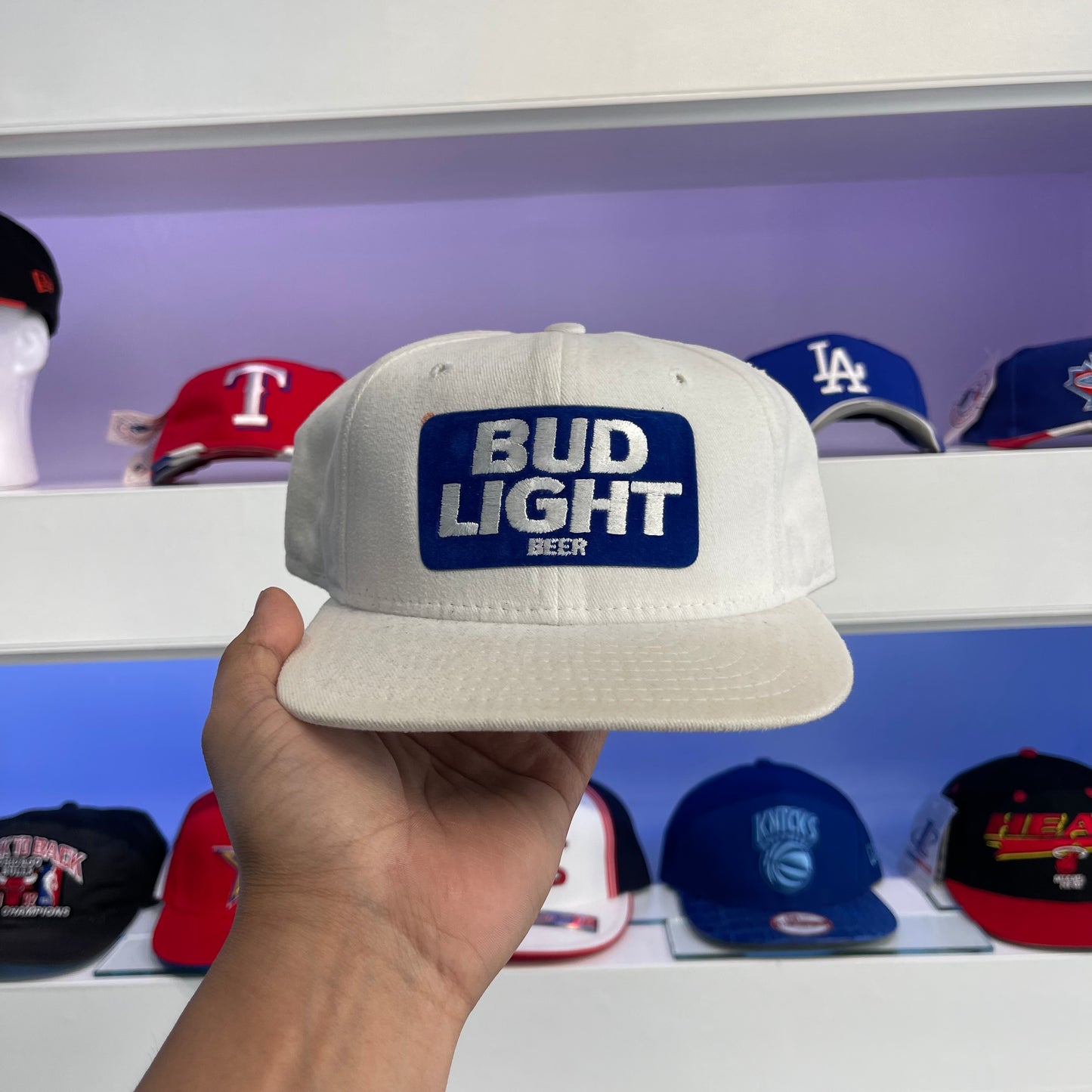 Vintage 1990s Bud Light Wool Snap Back