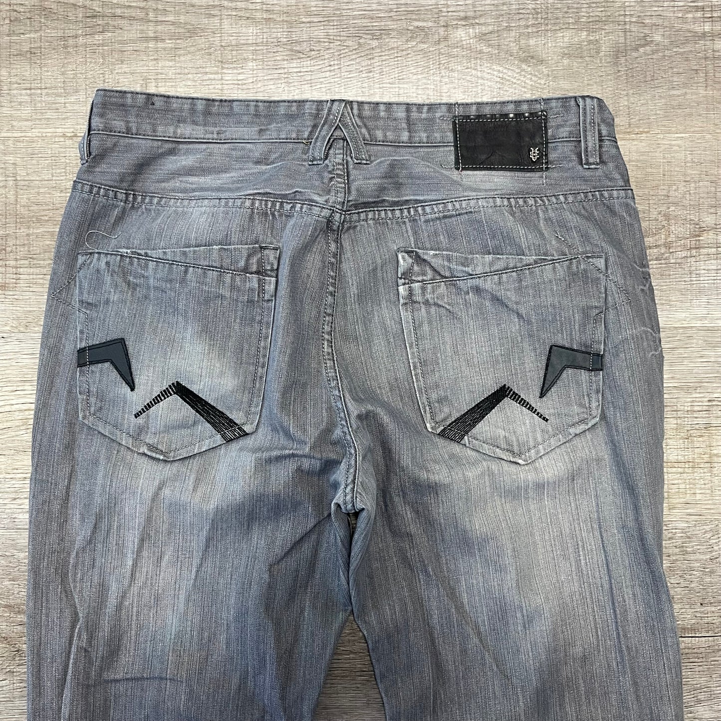 Vintage Y2K Ecko Unltd. Grey Denim Jeans Size 38x44