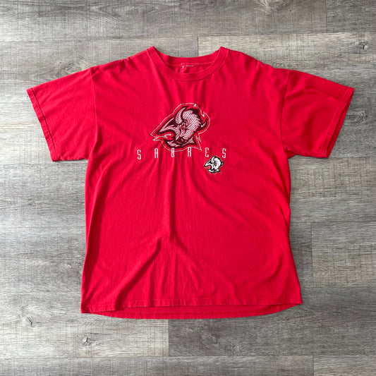 Vintage 1990s NHL Buffalo Sabres Goat Head Shirt Size XL