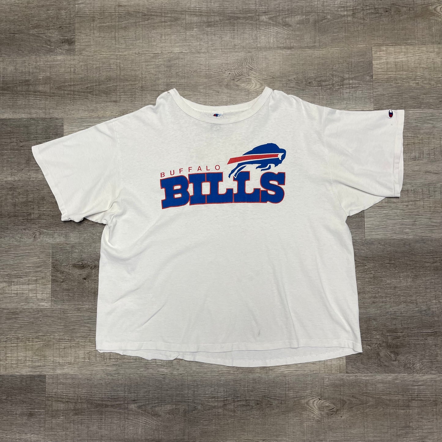 Vintage 2000s Buffalo Bills White y2k Champion Shirt Size XXXL