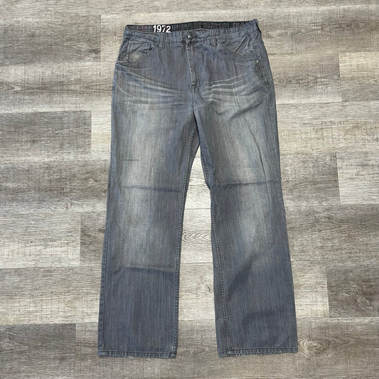 Vintage Y2K Ecko Unltd. Grey Denim Jeans Size 38x44