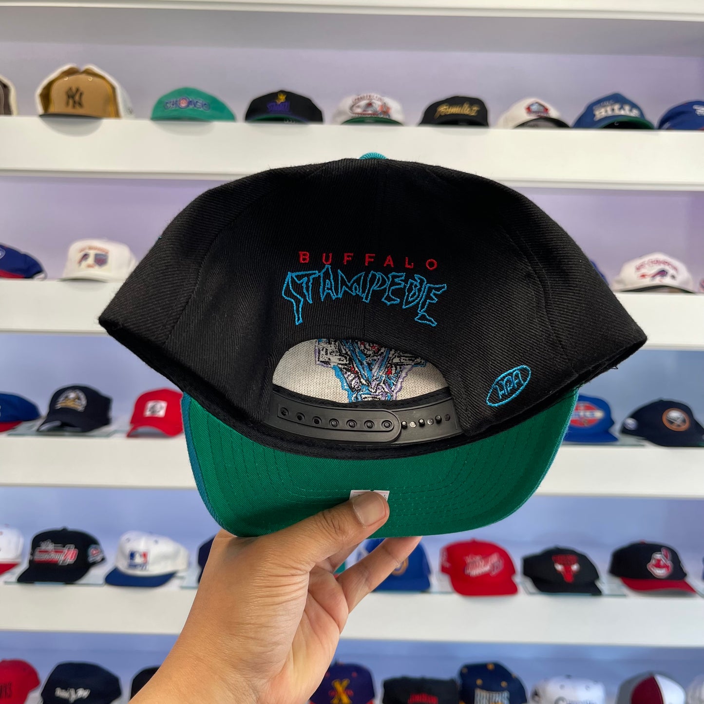 Vintage 1994 RHI Buffalo Stampede Snap Back