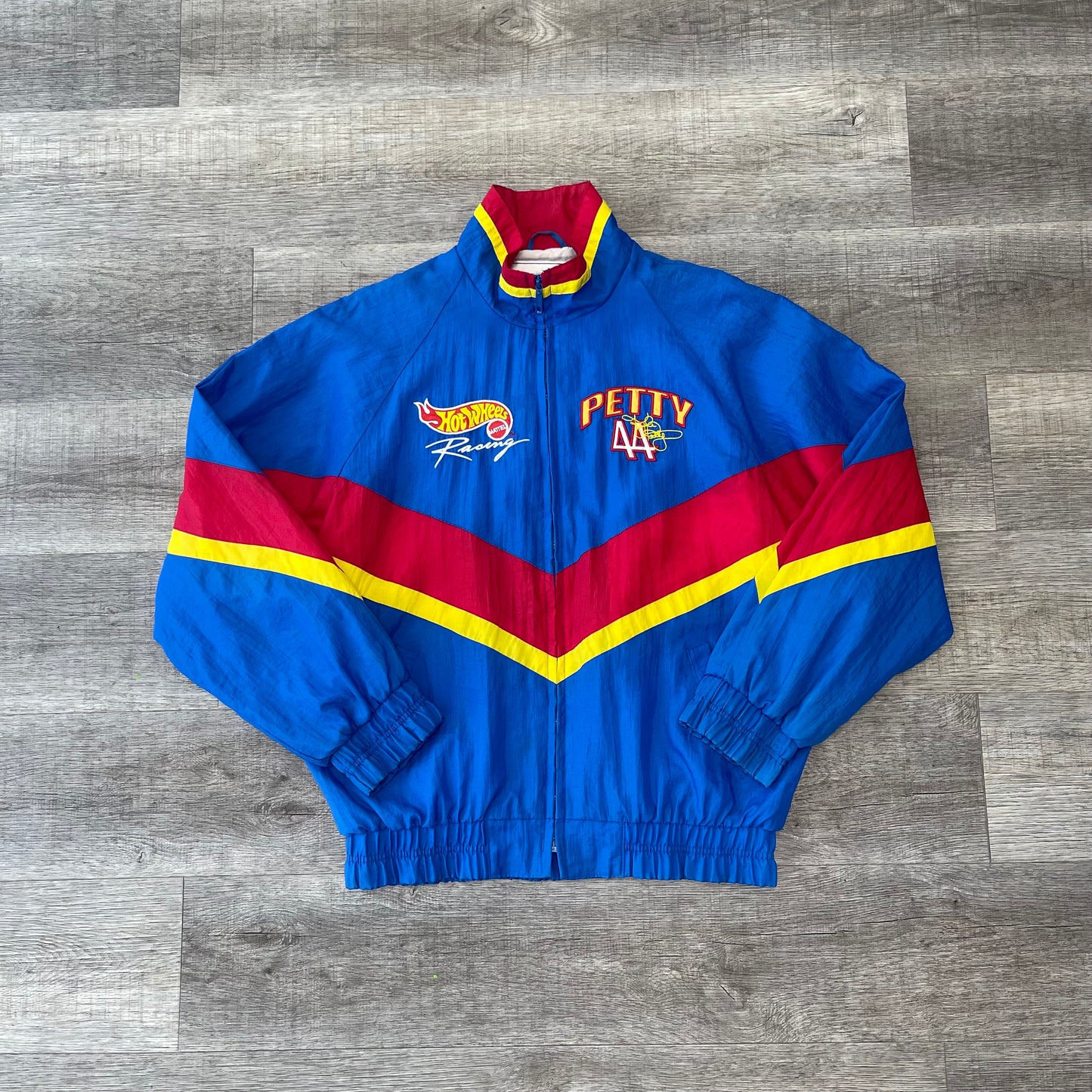 Vintage 1990s NASCAR Kyle Petty Hot Wheels Jacket Size Medium