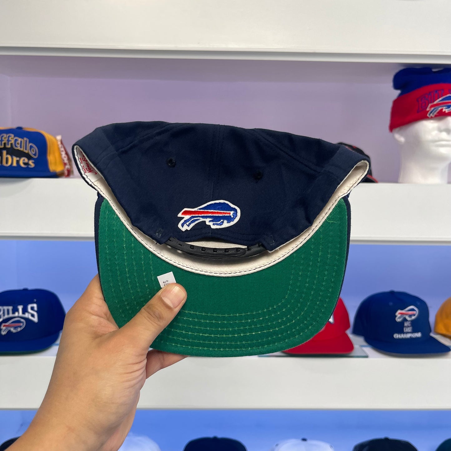 Vintage Buffalo Bills Navy Wool Snap Back