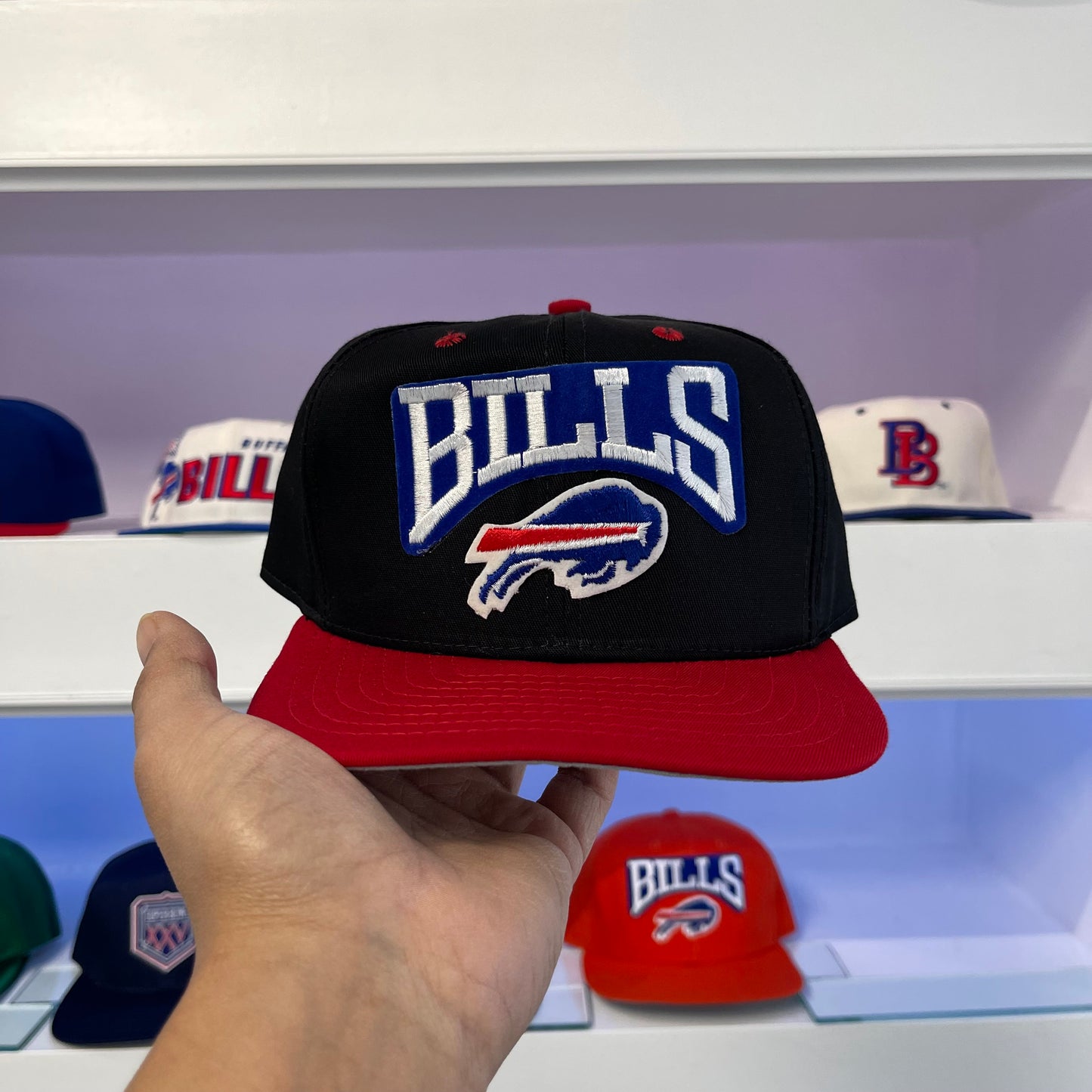 Vintage 1990s Buffalo Bills Nylon New Era Snap Back