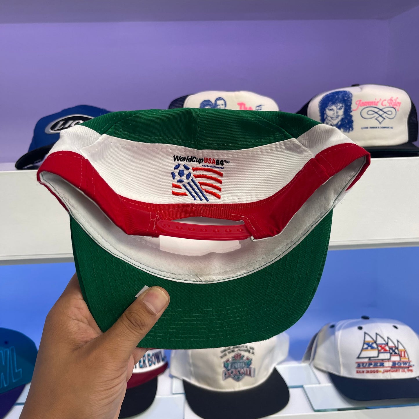 Vintage 1994 Italy Soccer World Cup Logo Athletic Twill Snap Back