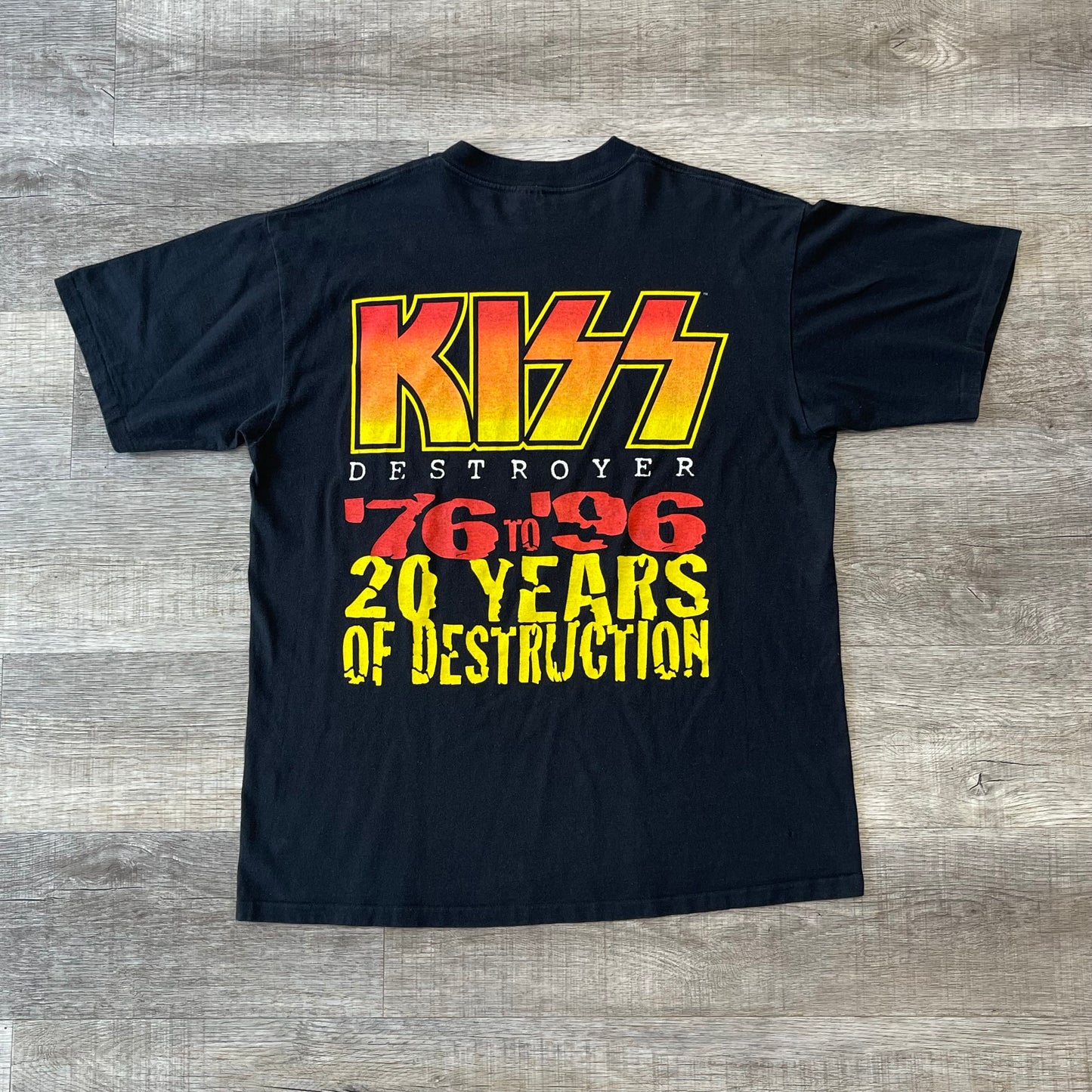 1996 Kiss Destroyer 20 Years of Destruction AOP T-Shirt Size XL