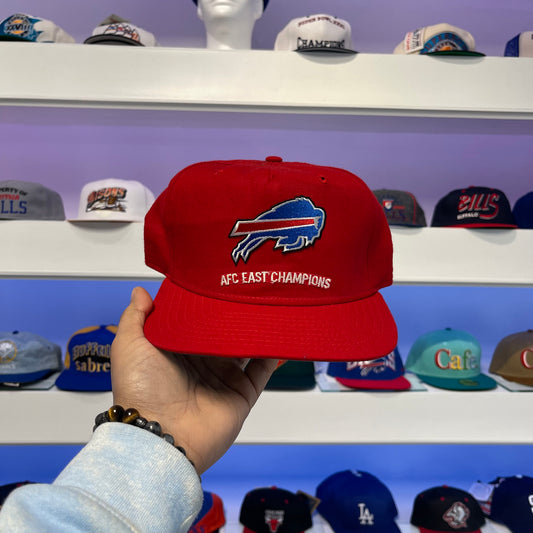 Vintage 1990s NFL Buffalo Bills AFC Champions New Era Wool Snap Back New Dead Stock