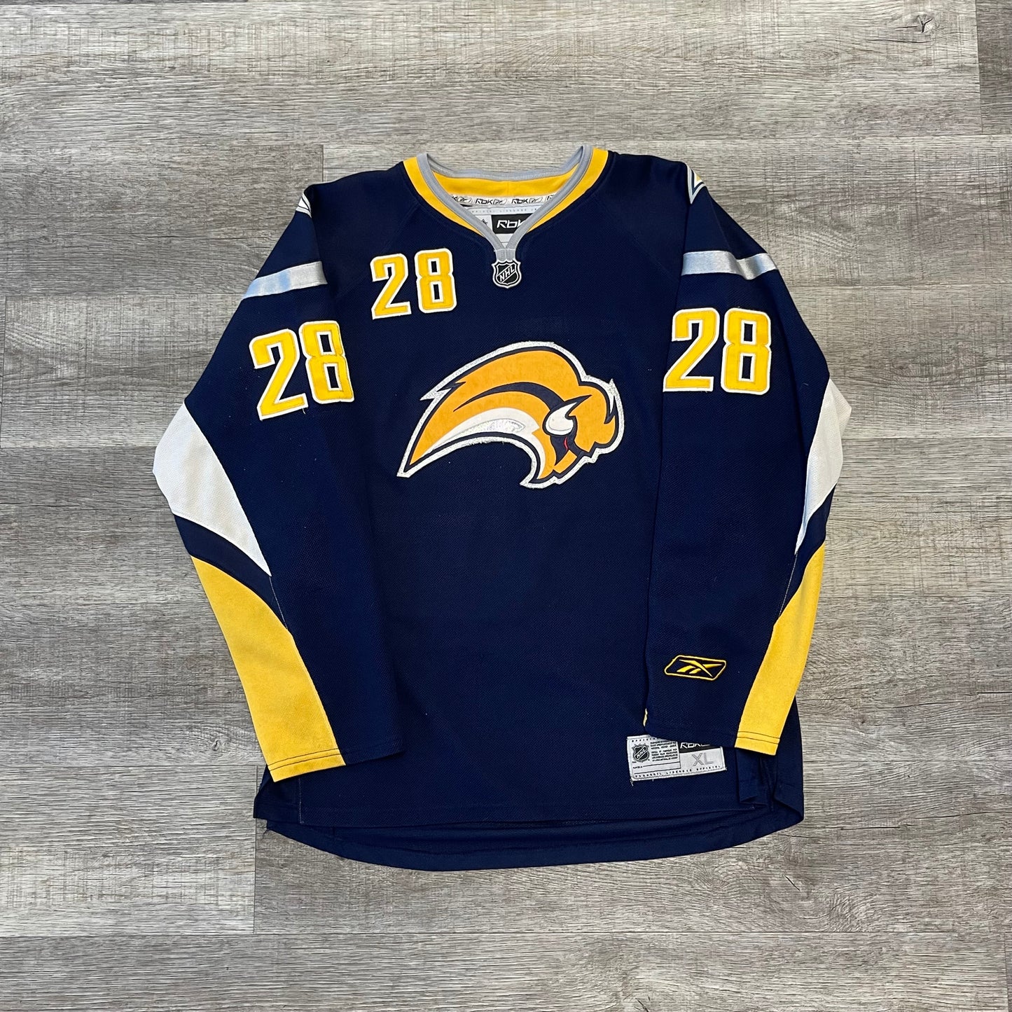 Vintage NHL Paul Gaustad Buffalo Sabres Reebok Jersey XL