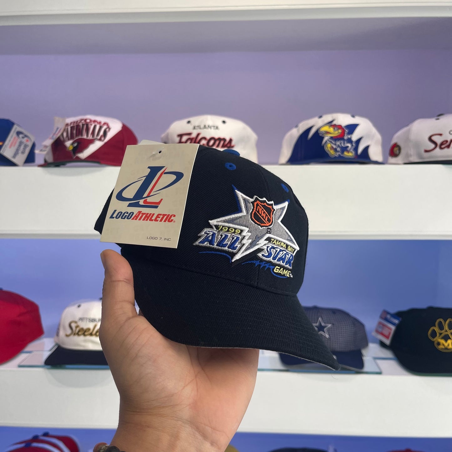 Vintage NHL 1999 Tampa Bay All Star Game Logo Athletic Hat New with Tags