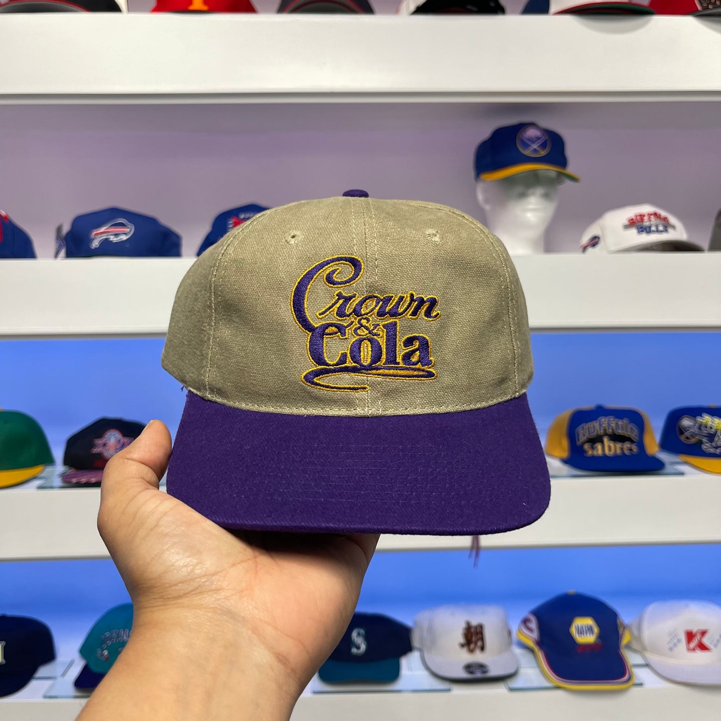 Vintage 1990s Crown & Cola Snap Back