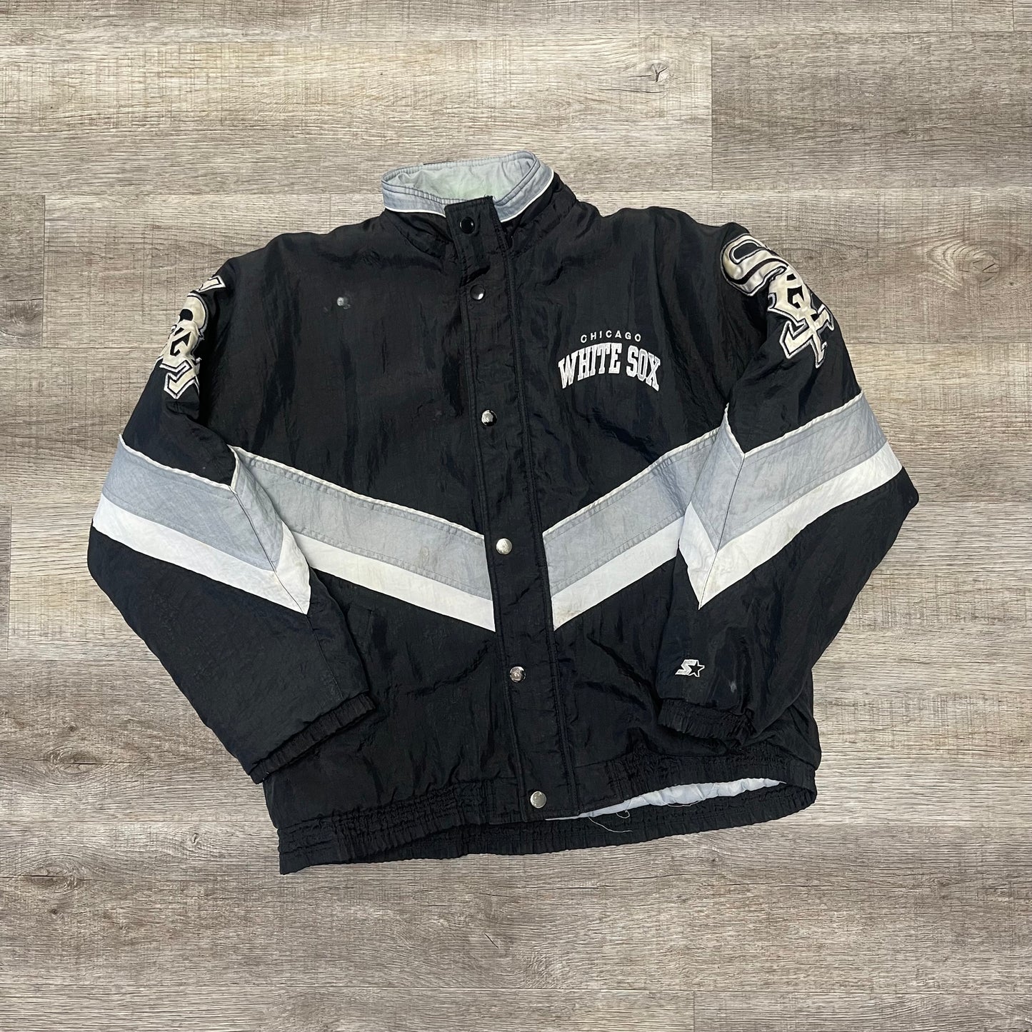 Vintage 1990s Chicago White Sox Starter Puffer Jacket Size Large