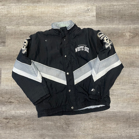 Vintage 1990s Chicago White Sox Starter Puffer Jacket Size Large