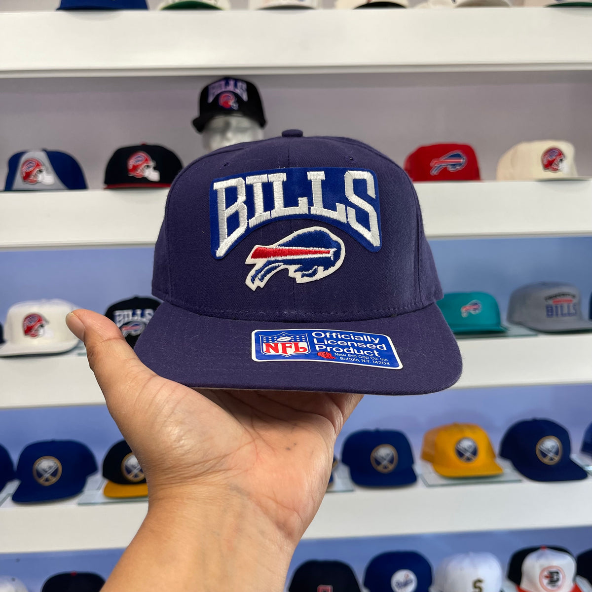 Vintage Buffalo Bills Purple Wool Snap Back