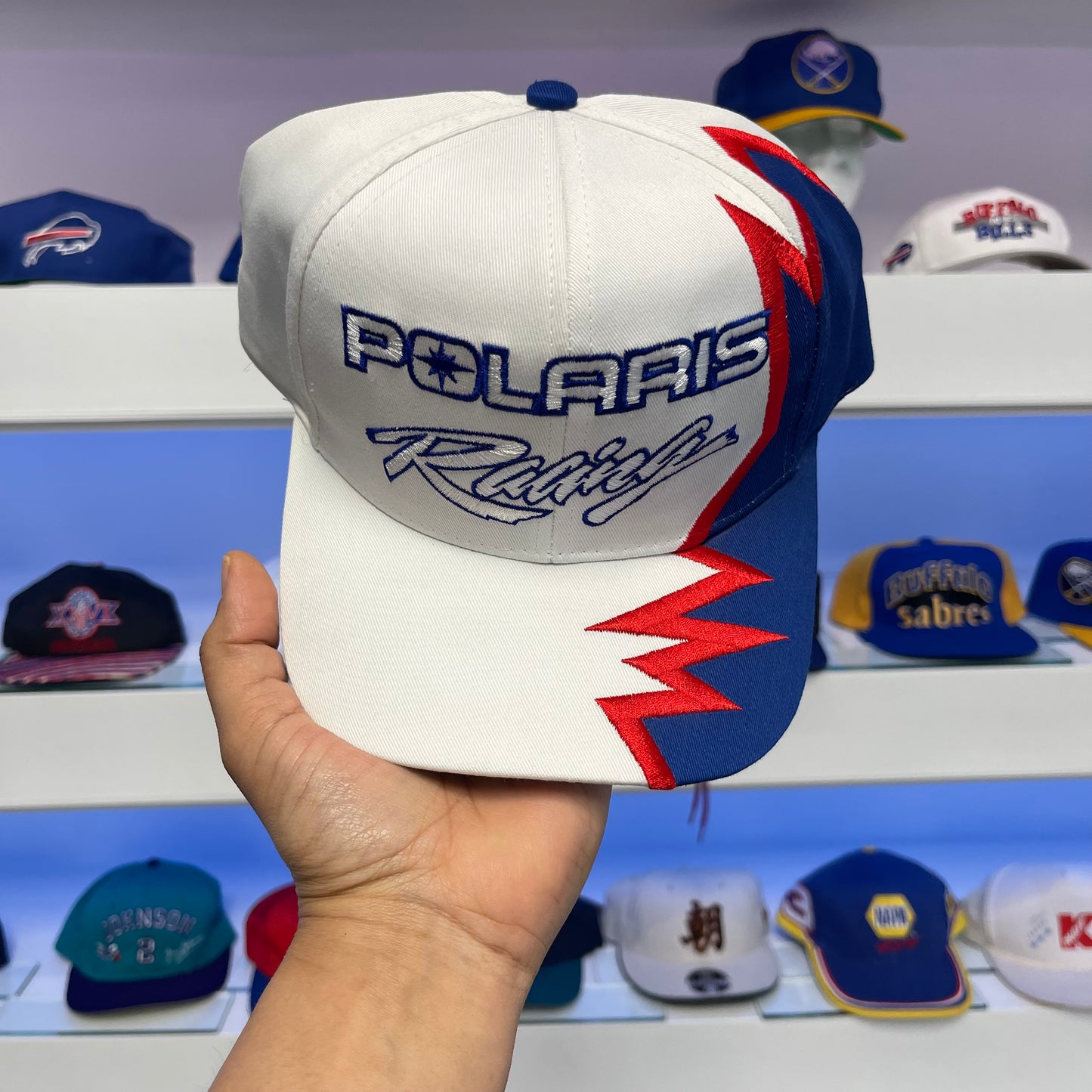 Vintage 1990s Polaris Racing Jaded Edge Twill Snap Back