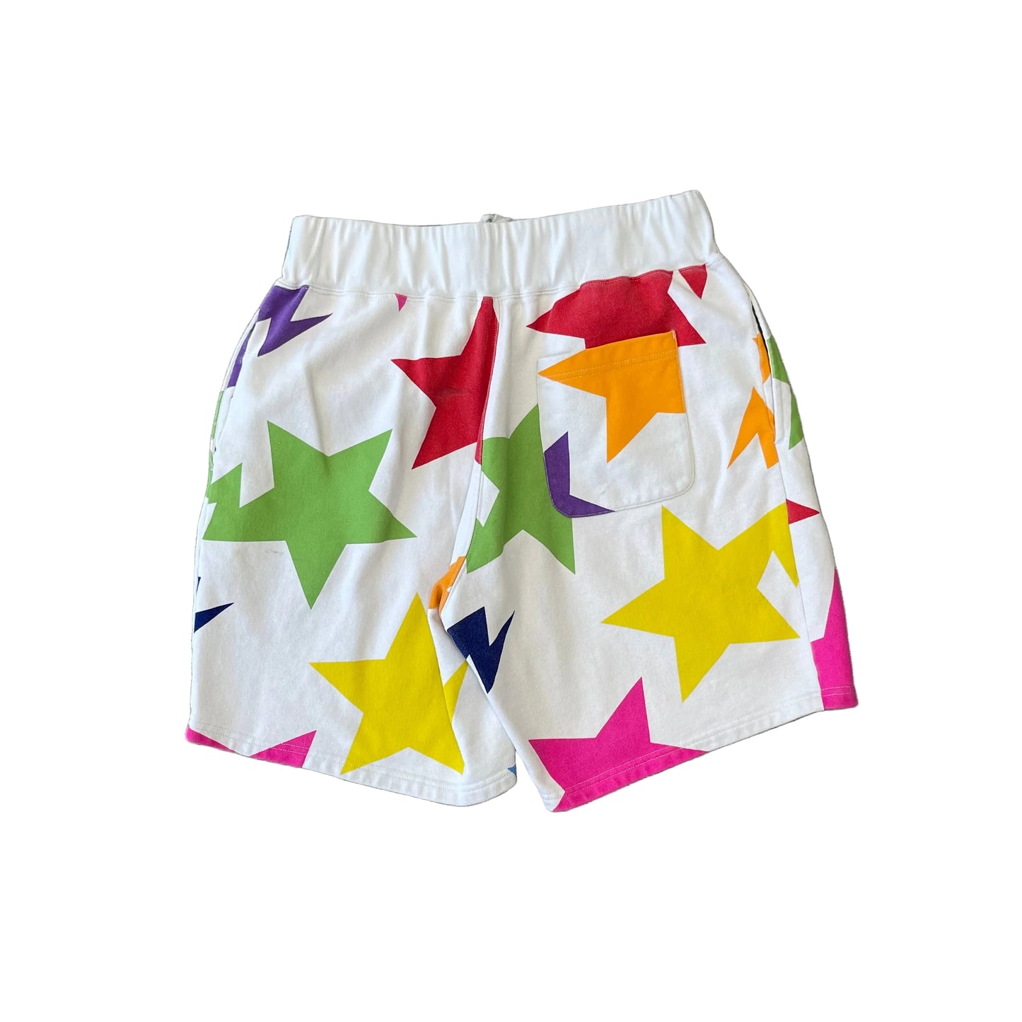 BAPE Sta Pattern Wide Fit Sweat Shorts Size Medium