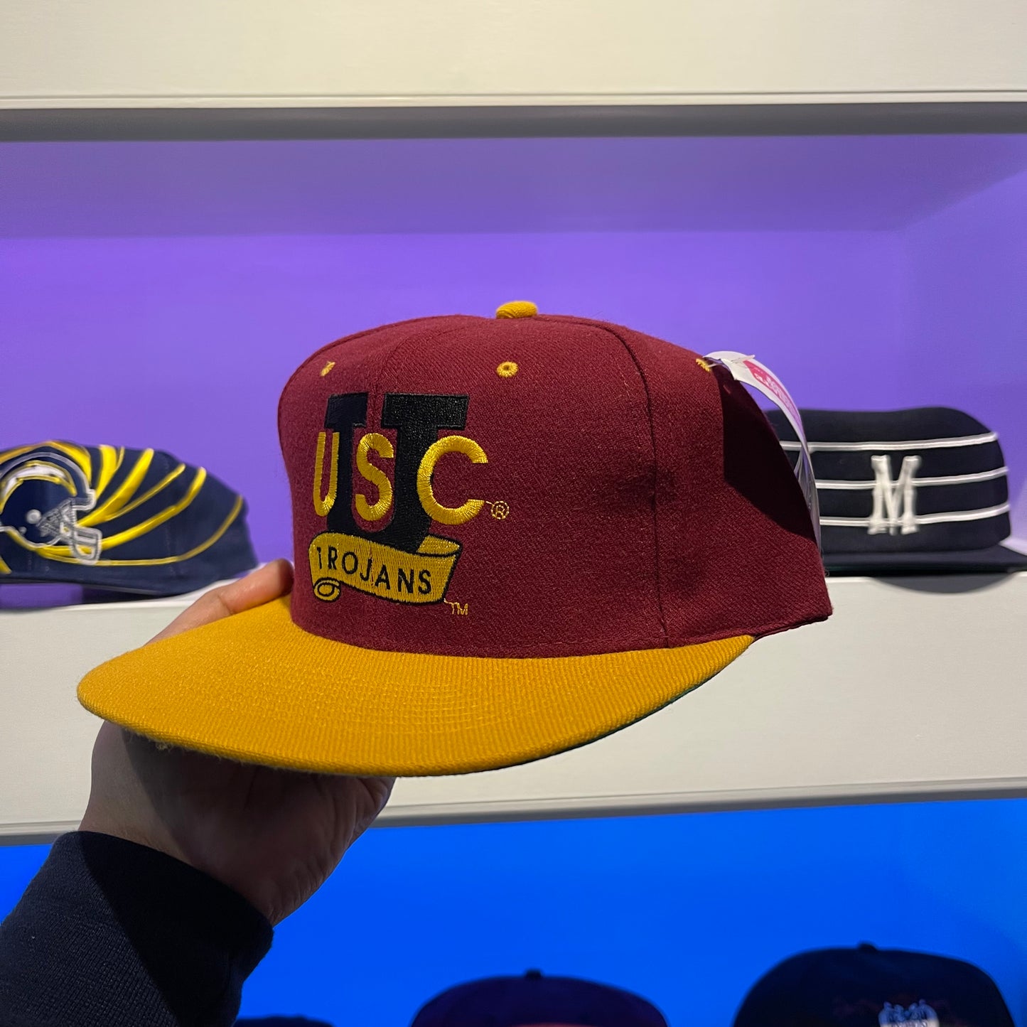 Vintage 1990s NCAA USC Trojans Snap Back Head Start