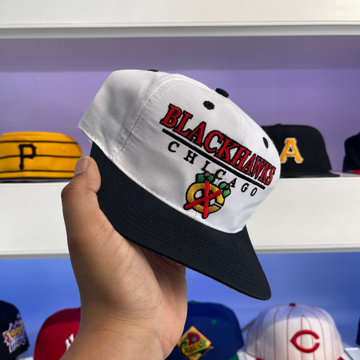 Vintage 90s NHL Chicago Blackhawks Twill Snap Back