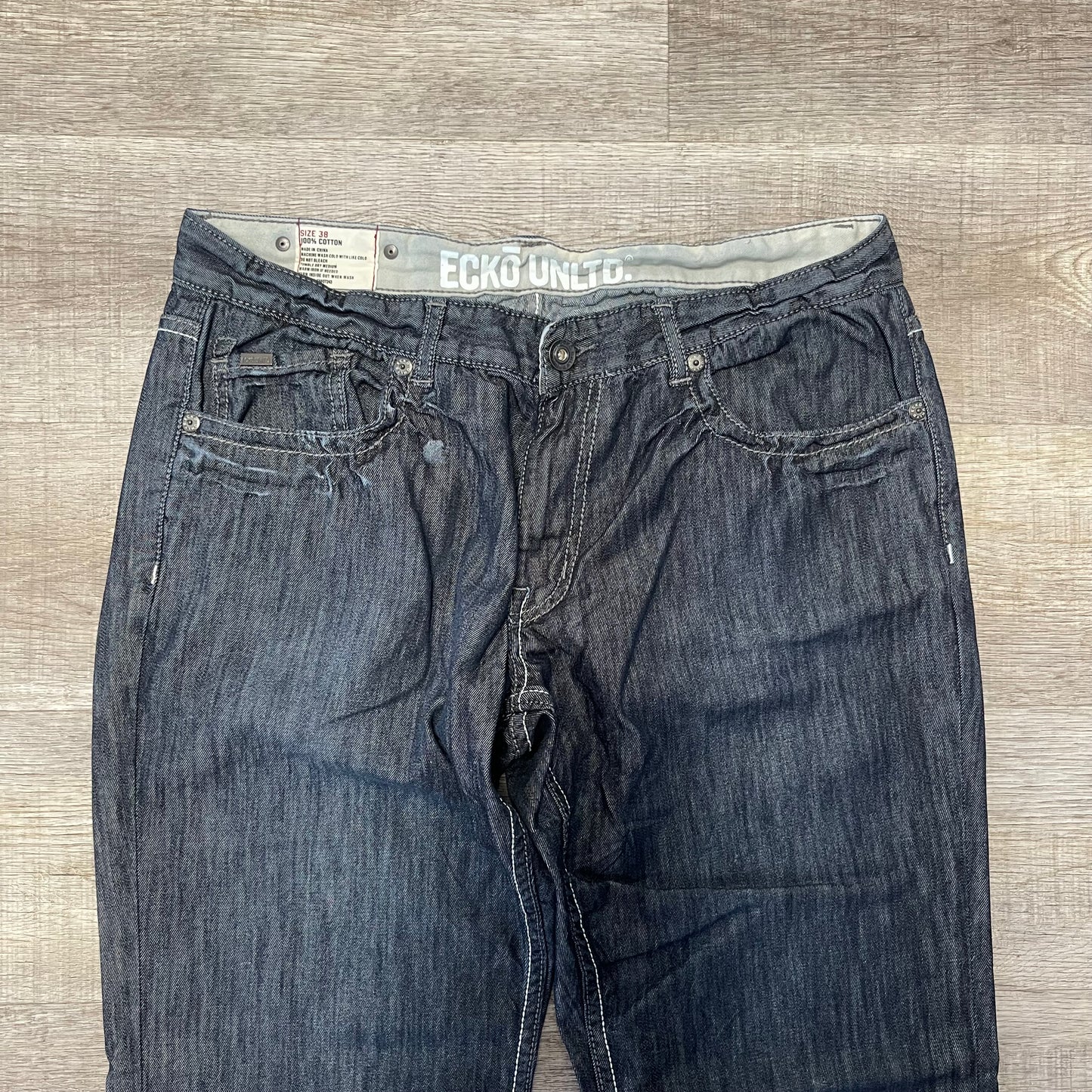Vintage Y2K Ecko Unltd. Denim Blue Jeans Size 38x42