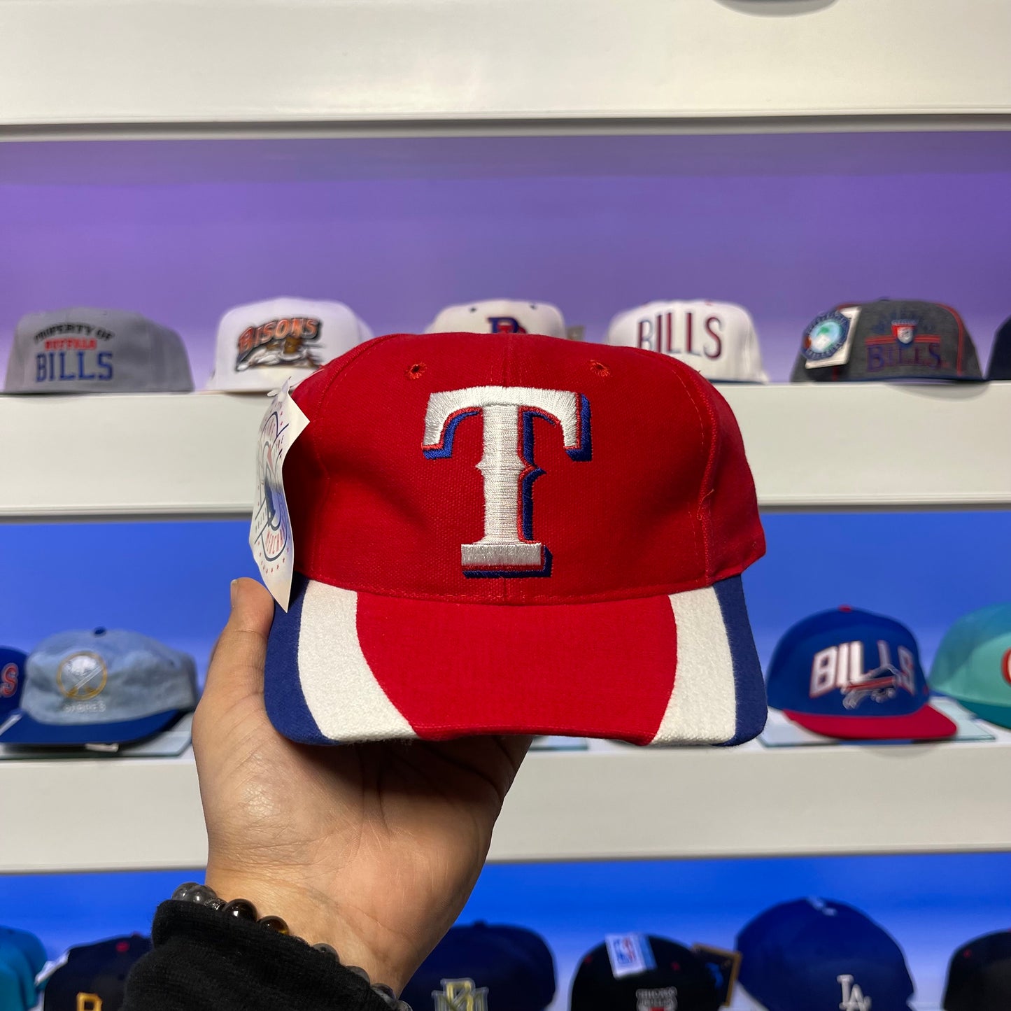 Vintage MLB Texas Rangers Snap Back Dead Stock New