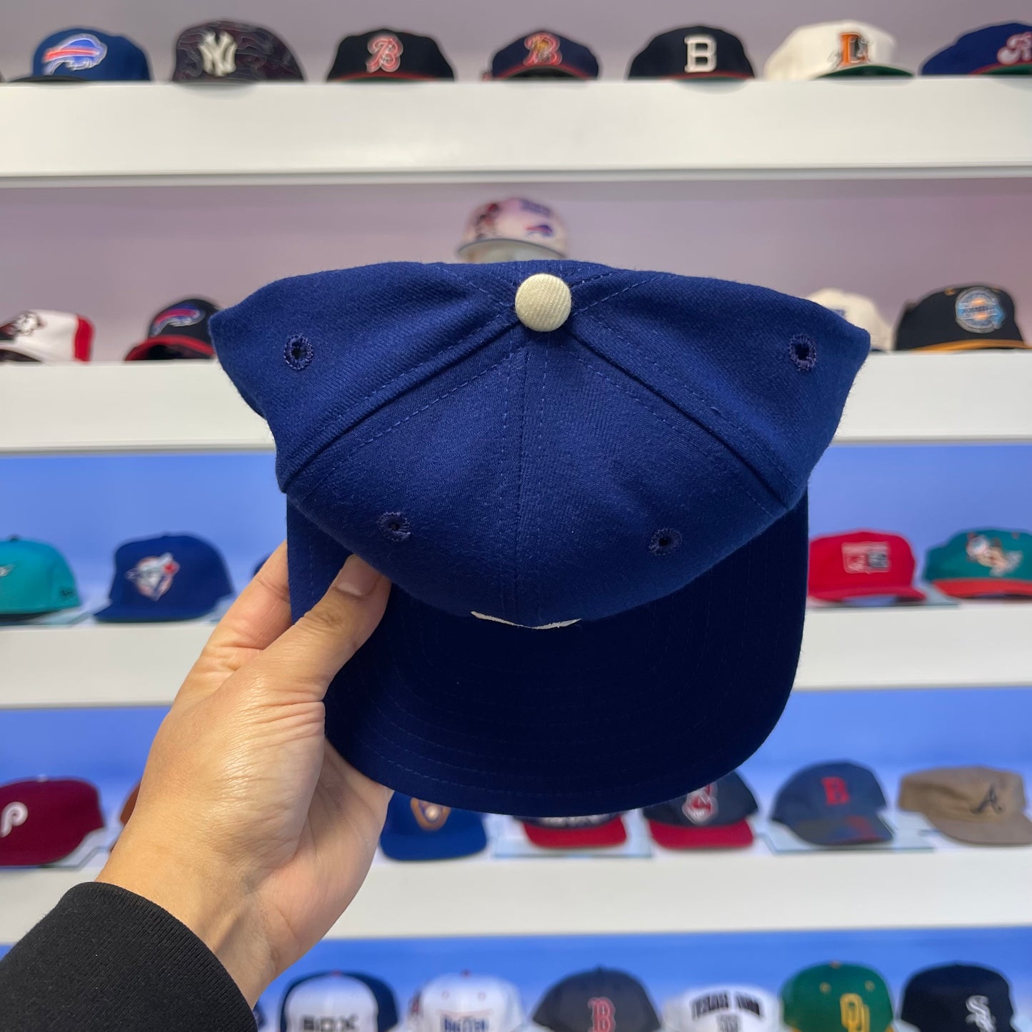 Vintage 1990s MLB Detroit Tigers Royal Wool Snap Back