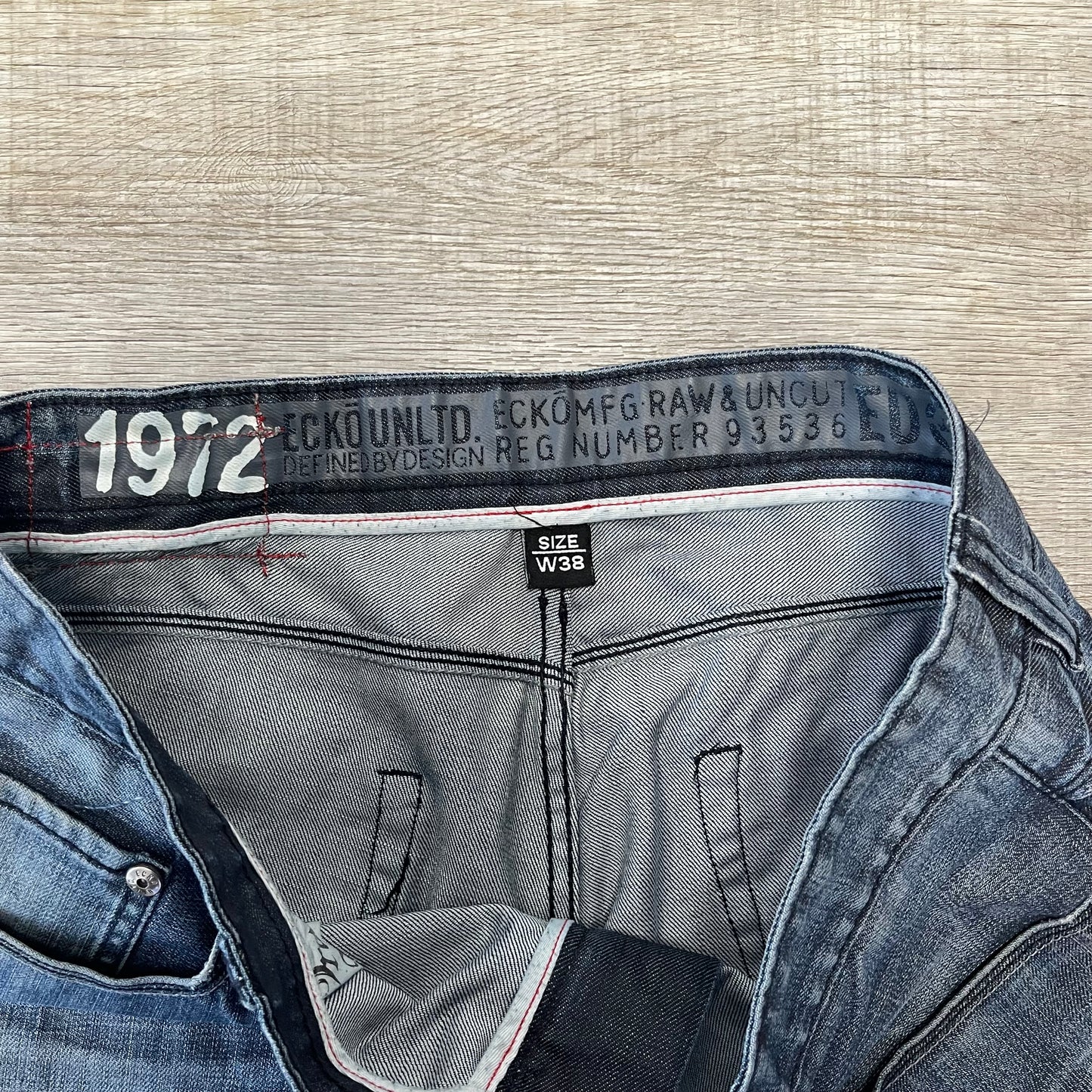 Vintage Y2K Ecko Unltd. Denim Blue Jeans Size 38x45