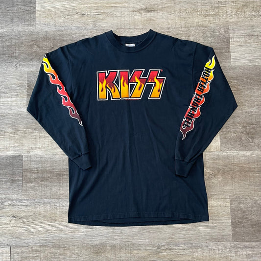 Vintage 2000s Y2K Kiss Long Sleeve Shirt Size XL
