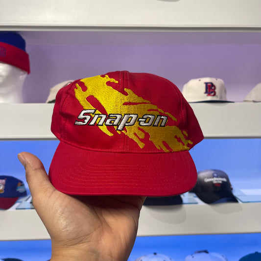 Vintage Snap On Splash Logo Snap Back