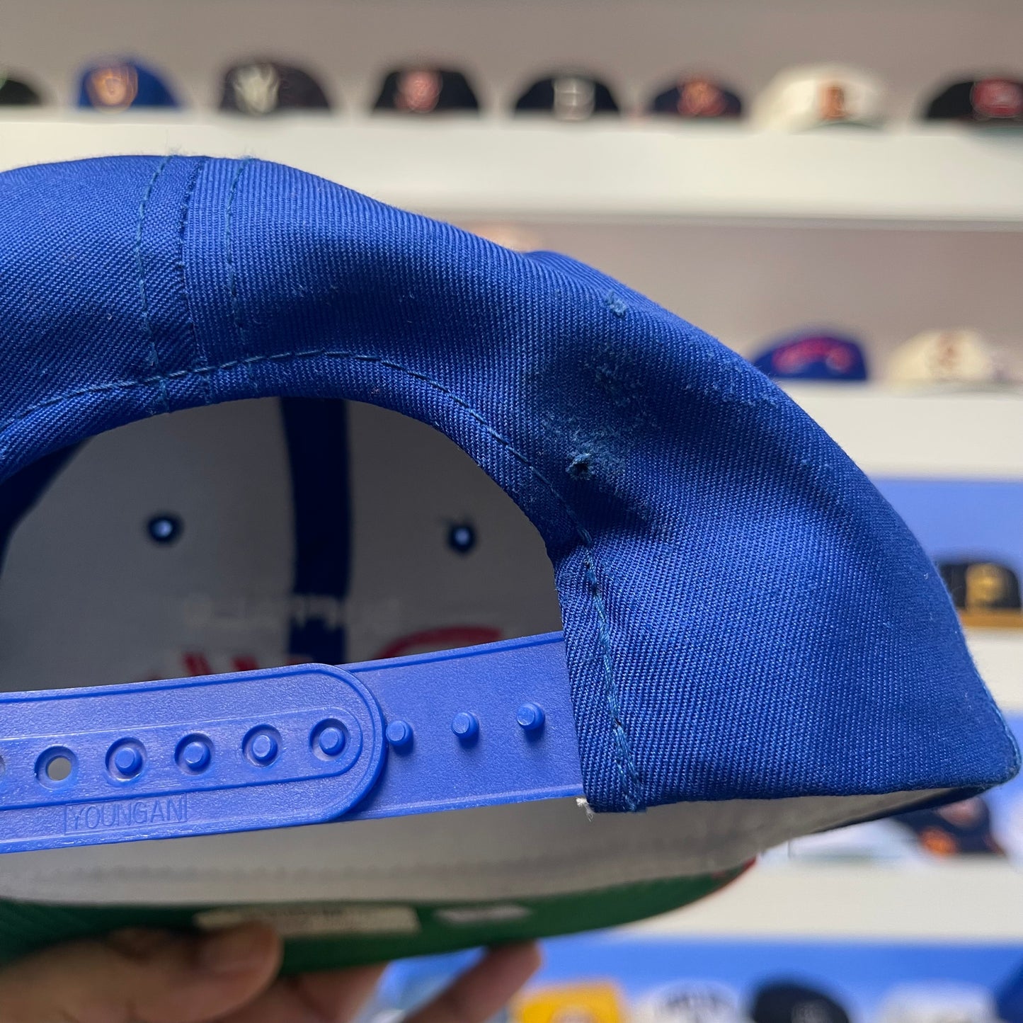 Vintage 1990s NFL Buffalo Bills Script Sports Specialties Twill Snap Back NWT